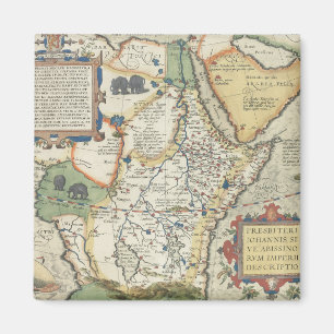 Map of Africa and the Arabian Peninsula Magnet