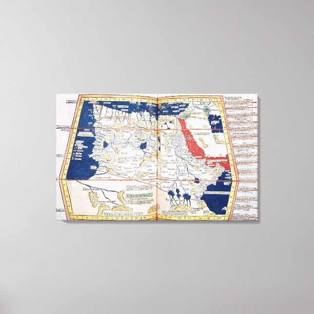 Map of Africa Canvas Print (Front)