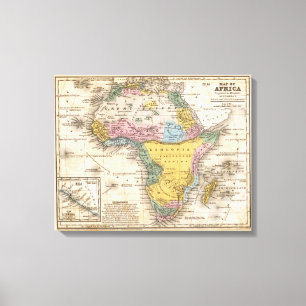 Map of Africa Canvas Print