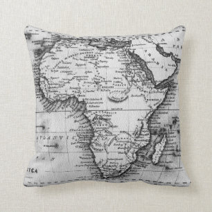 Map of Africa   Engraved by Thomas Stirling Cushion