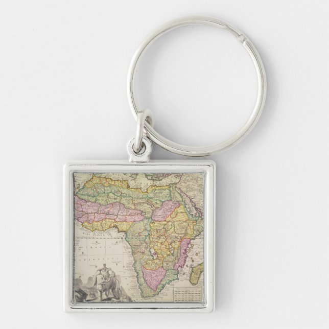 Map of Africa Key Ring (Front)
