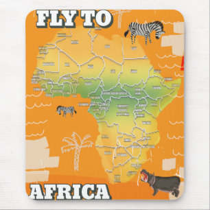Map of africa mouse pad