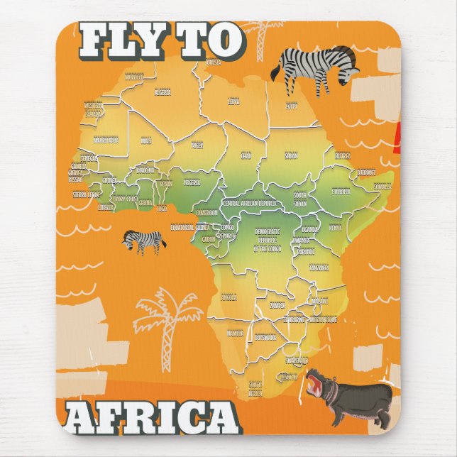 Map of africa mouse pad (Front)