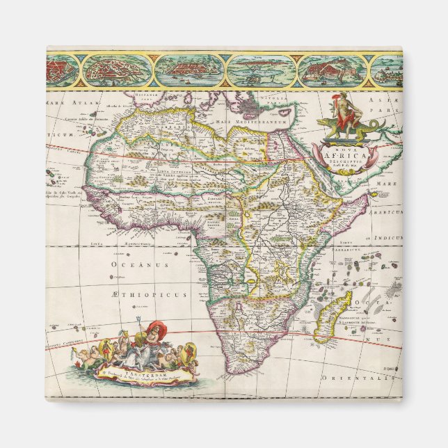 Map of Africa | Nova Africa Magnet (Front)