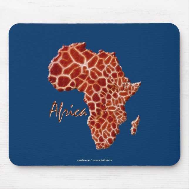 Map of Africa, The Dark Continent Mouse Pad (Front)