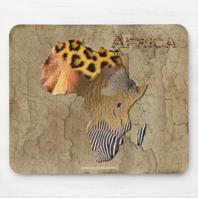 Map of Africa, The Dark Continent Mouse Pad (Front)