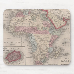 Map of Africa with St Helena Mouse Pad