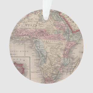 Map of Africa with St Helena Ornament