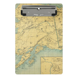 Map Of Alaska Mini Clipboard