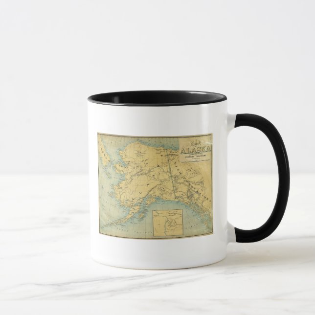 Map Of Alaska Mug (Right)
