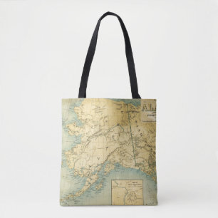 Map Of Alaska Tote Bag