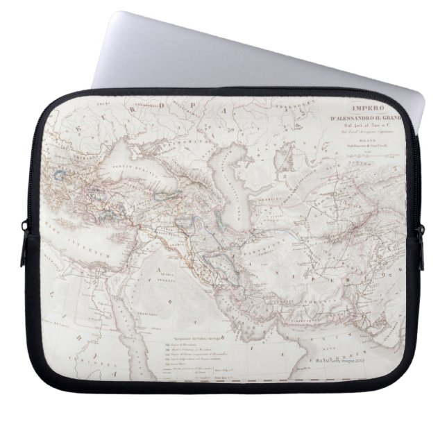Map of Alexander the Greats Empire Laptop Sleeve (Front)