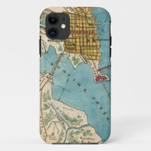 Map of Alexandria VA and Neighbouring Cities Case-Mate iPhone Case