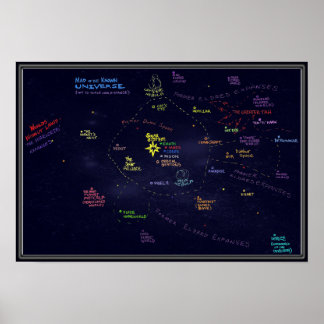 Map of Alibi Jones' Universe Poster