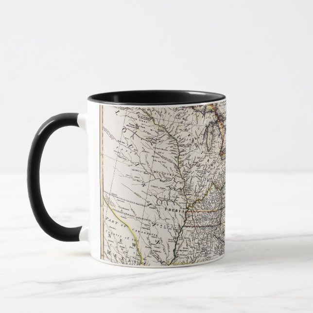 MAP OF AMERICA, 1809 MUG (Left)