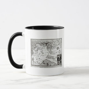 Map of America and directions to China Mug