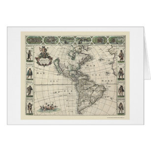 Map of America by Frederick de Wit 1660