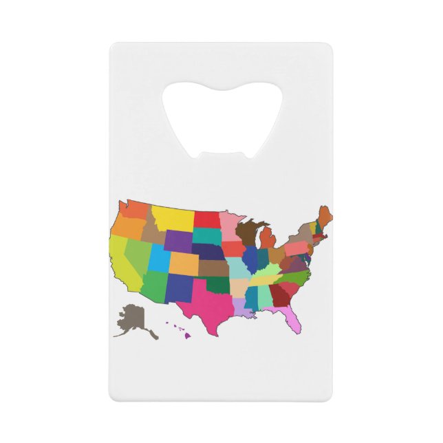 Map of America in Colours (Front)