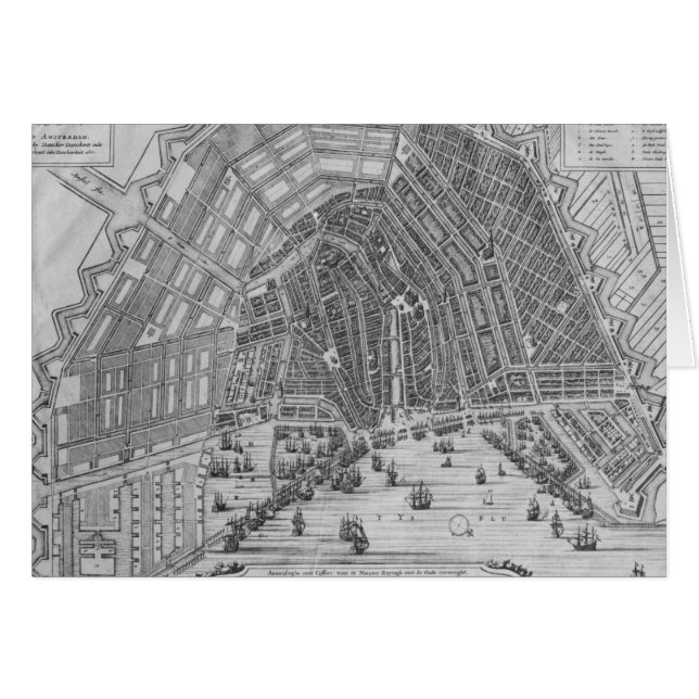 Map of Amsterdam, 1662 (Front Horizontal)