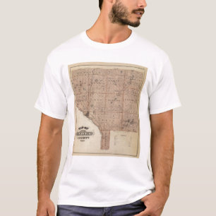 Map of Anoka County, Minnesota T-Shirt