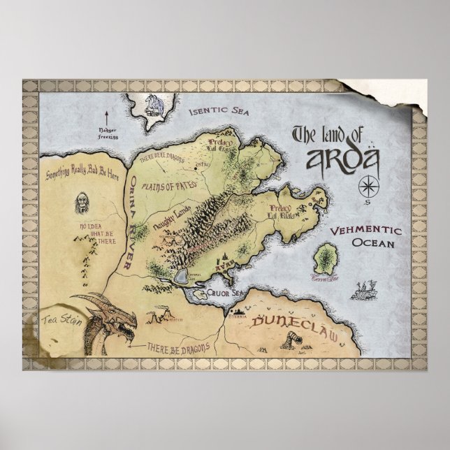 Map of Arda Poster (Front)