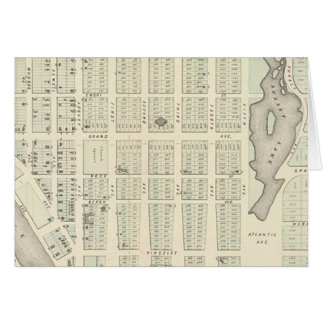 Map of Asbury Park, Monmouth County, New Jersey (Front Horizontal)