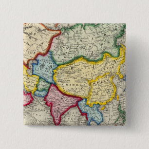 Map Of Asia 15 Cm Square Badge