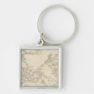 Map of Asia Minor Key Ring