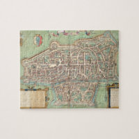 Map of Augsburg, from 'Civitates Orbis Terrarum' b
