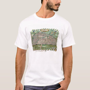 Map of Aurelia, from 'Civitates Orbis Terrarum' by T-Shirt
