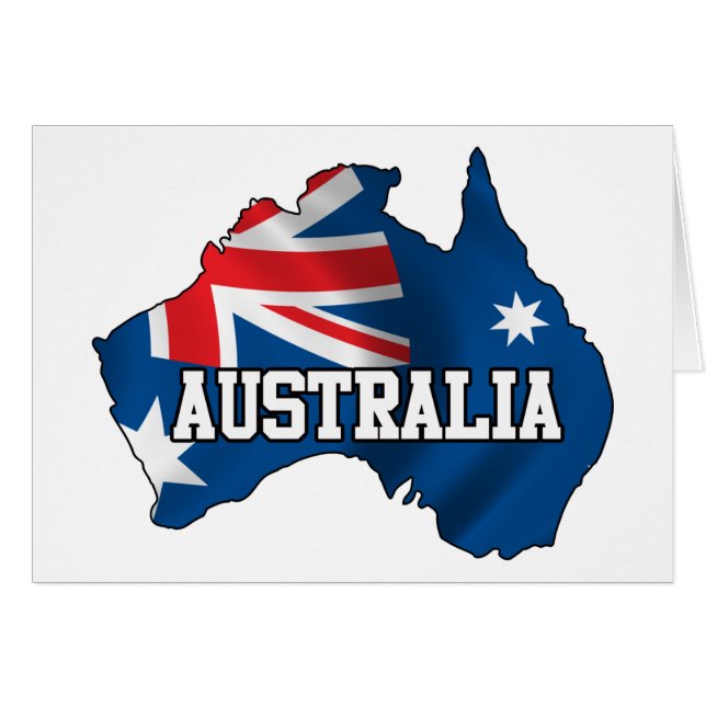 Map Of Australia (Front Horizontal)