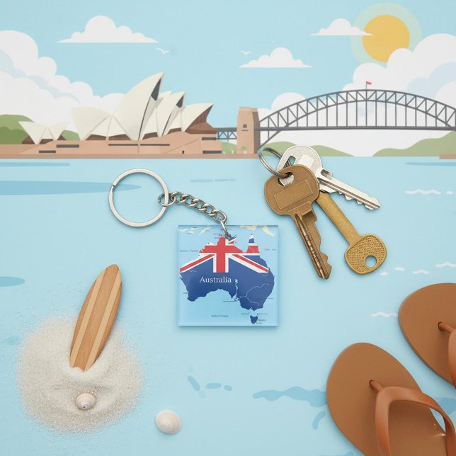 Map of Australia Keychain (Creator Uploaded)