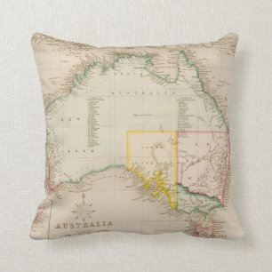 Map of Australia & New Zealand Cushion