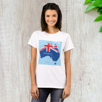 Map of Australia Womens T-Shirt