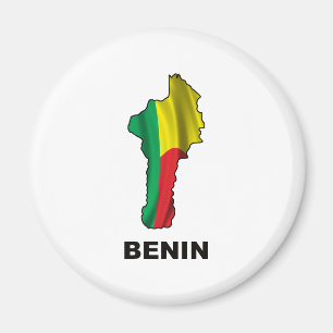 Map Of Benin Magnet