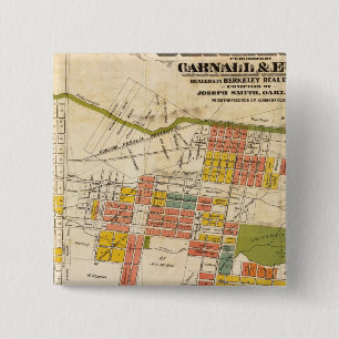 Map of Berkeley 15 Cm Square Badge