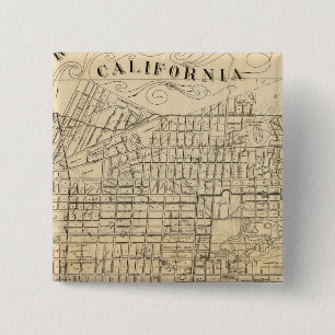 Map of Berkeley, California 15 Cm Square Badge