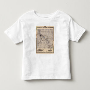 Map of Black Hawk County, State of Iowa Toddler T-Shirt