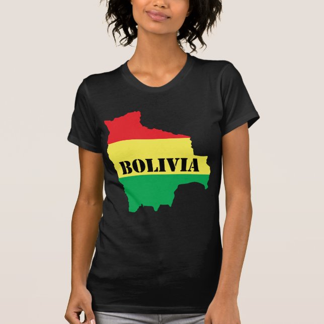 Map Of Bolivia T-Shirt (Front)