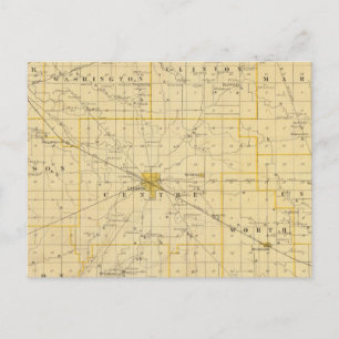 Map of Boone County Postcard