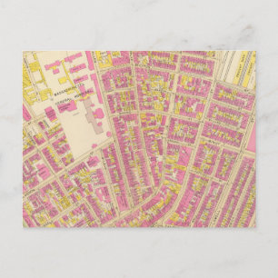 Map of Boston 20 Postcard