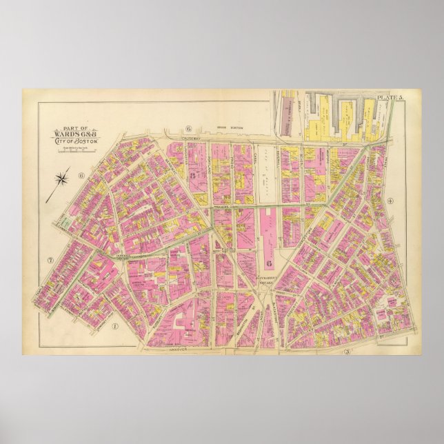 Map of Boston 28 Poster (Front)