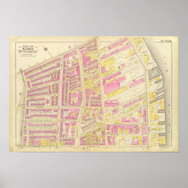 Map of Boston 8 Poster (Front)