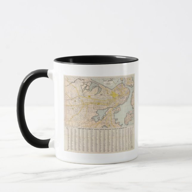 Map Of Boston Mug (Left)