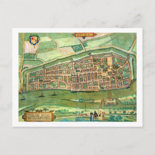 Map of Bremen, from 'Civitates Orbis Terrarum' by Postcard