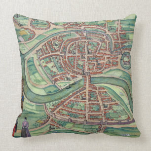 Map of Bristol, from 'Civitates Orbis Terrarum' by Cushion