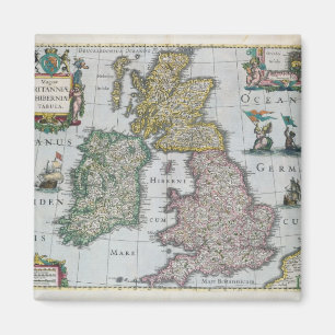 Map of Britain, 1631 Magnet