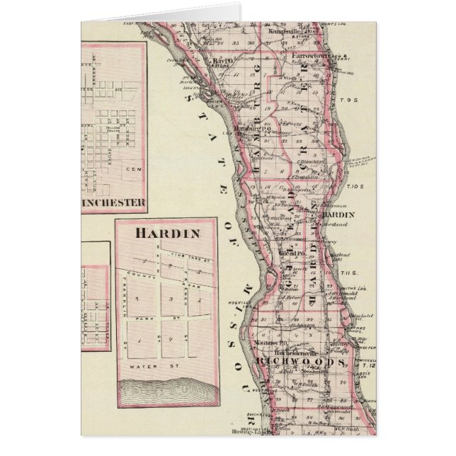 Map of Calhoun County, Winchester (Front)