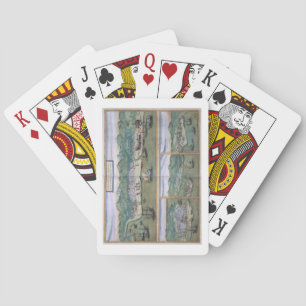 Map of Calicut, from 'Civitates Orbis Terrarum' by Playing Cards