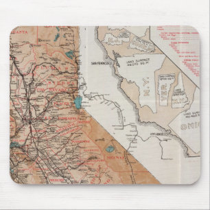 Map of California 2 Mouse Pad